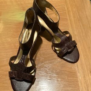 Nine West heeled Sandals. New, never worn.